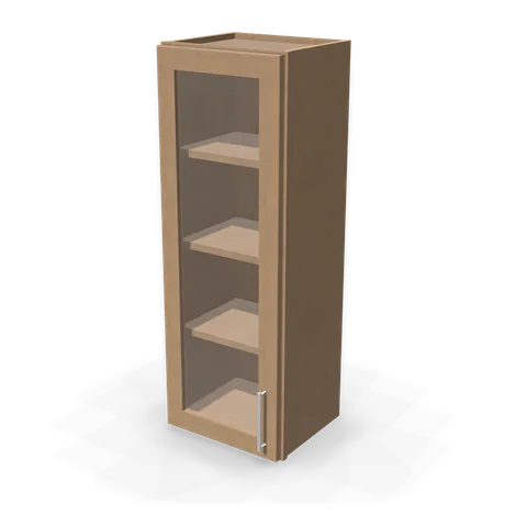 PGDW1542 cabinet in Shaker Driftwood, angle view