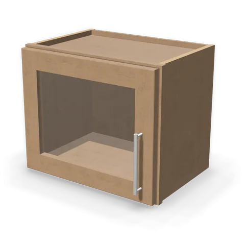 PGDW1815 cabinet in Shaker Driftwood, angle view
