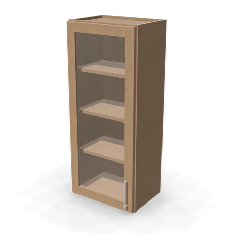 PGDW1842 cabinet in Shaker Driftwood, angle view