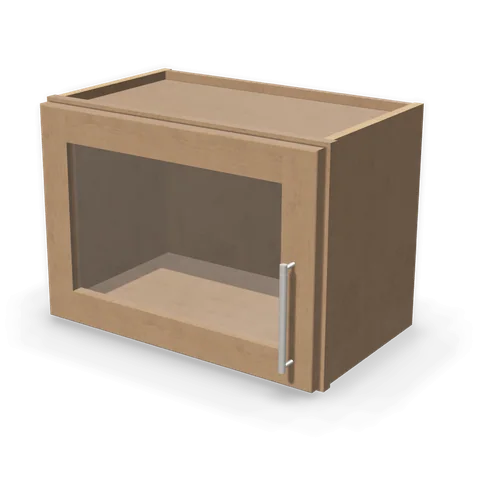 PGDW2115 cabinet in Shaker Driftwood, angle view