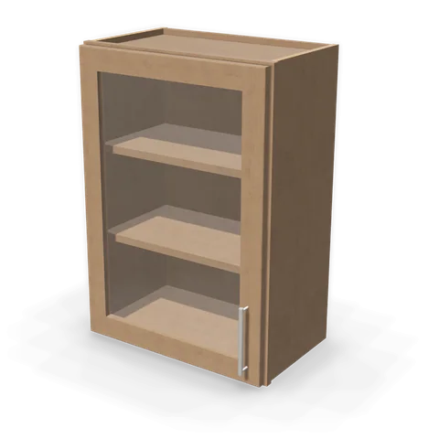 PGDW2130 cabinet in Shaker Driftwood, angle view