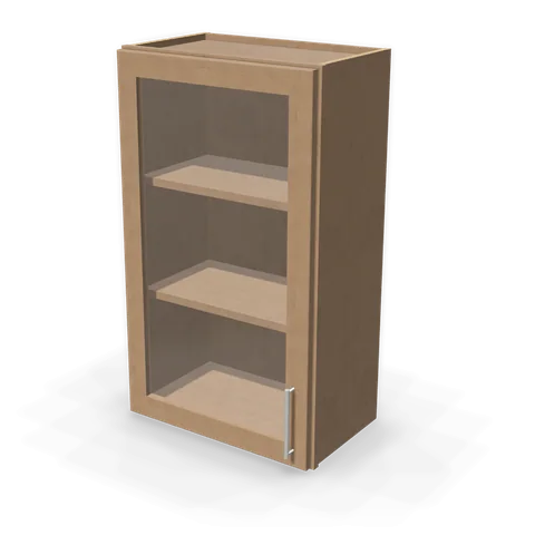 PGDW2136 cabinet in Shaker Driftwood, angle view