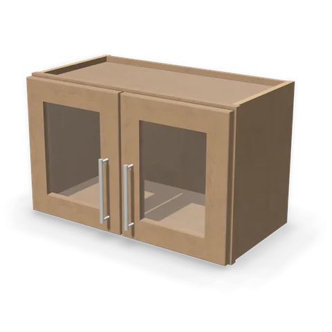 PGDW2415 cabinet in Shaker Driftwood, angle view