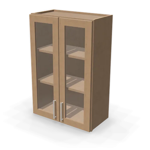 PGDW2436 cabinet in Shaker Driftwood, angle view