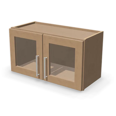 PGDW2715 cabinet in Shaker Driftwood, angle view