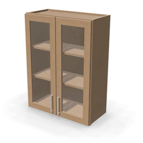 PGDW2736 cabinet in Shaker Driftwood, angle view