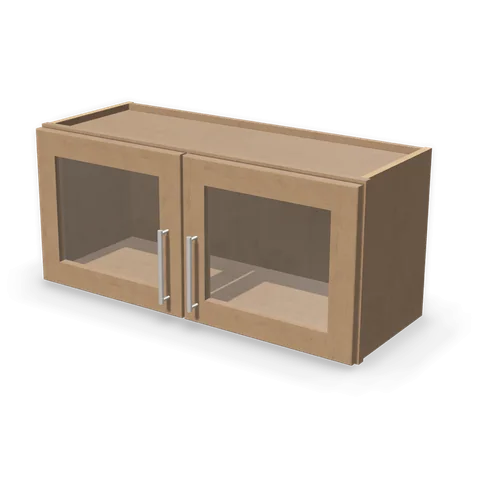 PGDW3315 cabinet in Shaker Driftwood, angle view
