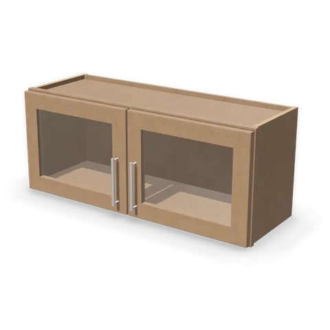 PGDW3615 cabinet in Shaker Driftwood, angle view