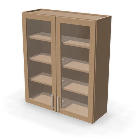 PGDW3642 cabinet in Shaker Driftwood, angle view
