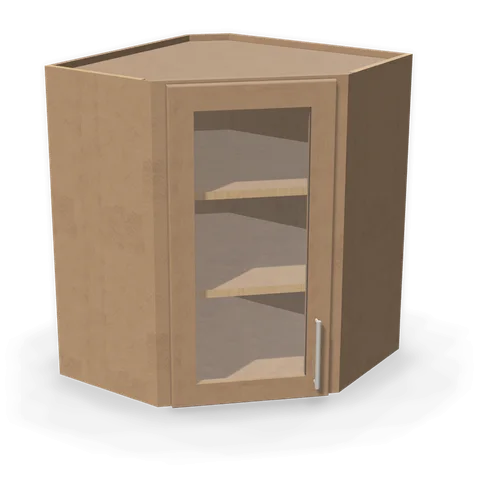 PGDWDC2430 cabinet in Shaker Driftwood, angle view