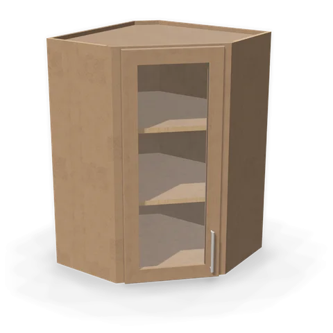 PGDWDC2436 cabinet in Shaker Driftwood, angle view