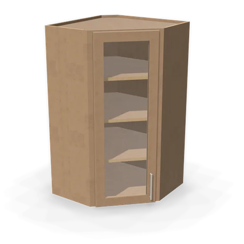 PGDWDC2442 cabinet in Shaker Driftwood, angle view