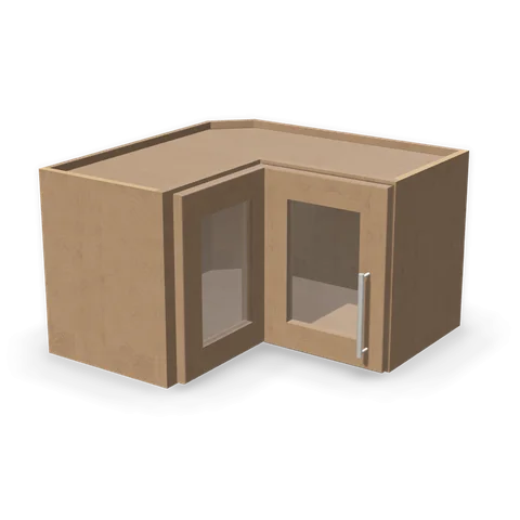 PGDWPC2415 cabinet in Shaker Driftwood, angle view