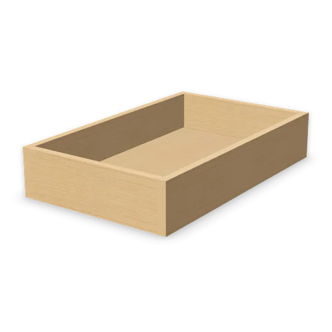 RD18 cabinet in Shaker Driftwood, angle view