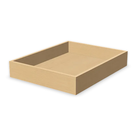 RD24TP cabinet in Shaker Driftwood, angle view