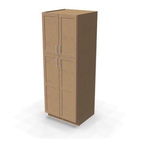 TP308427 cabinet in Shaker Driftwood, angle view