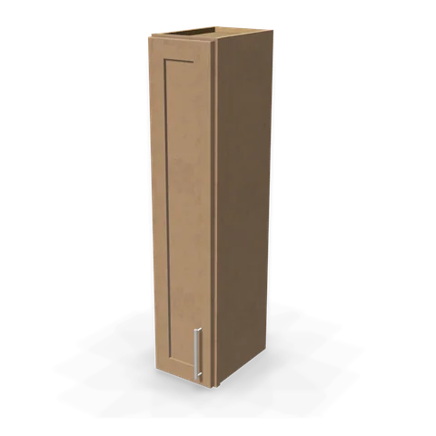 W0942 cabinet in Shaker Driftwood, angle view