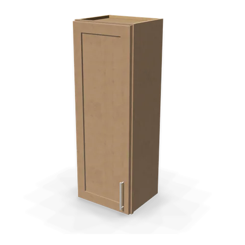 W1542 cabinet in Shaker Driftwood, angle view