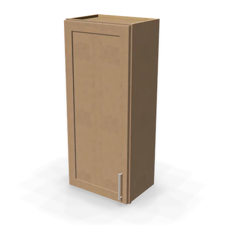 W1842 cabinet in Shaker Driftwood, angle view