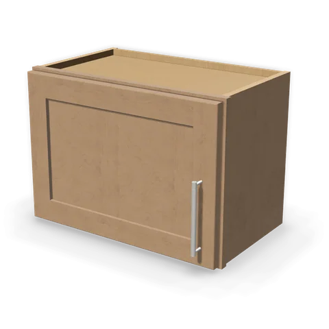 W2115 cabinet in Shaker Driftwood, angle view