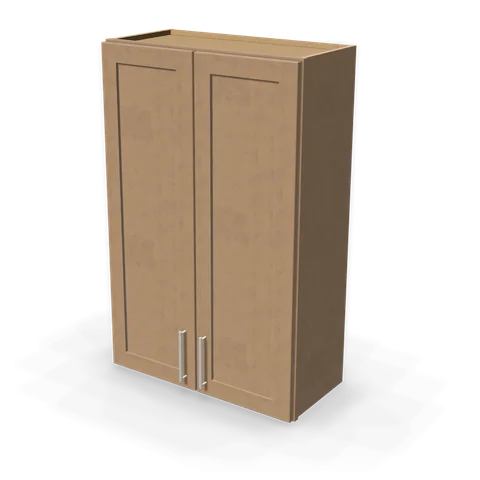 W2742 cabinet in Shaker Driftwood, angle view