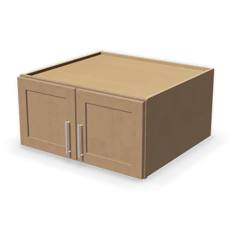 W301527 cabinet in Shaker Driftwood, angle view