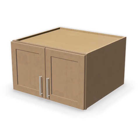 W301827 cabinet in Shaker Driftwood, angle view