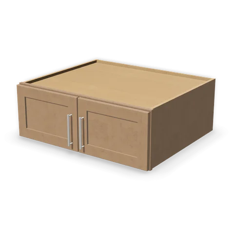 W331227 cabinet in Shaker Driftwood, angle view