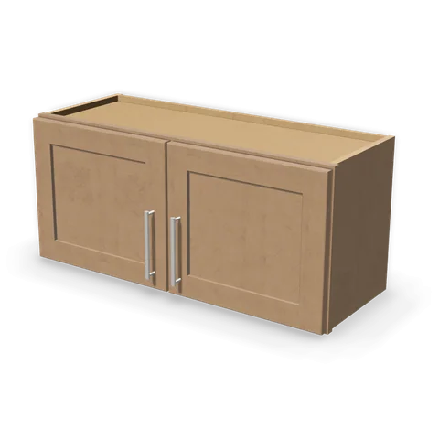 W3315 cabinet in Shaker Driftwood, angle view