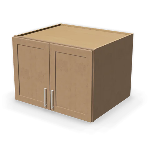 W332427 cabinet in Shaker Driftwood, angle view