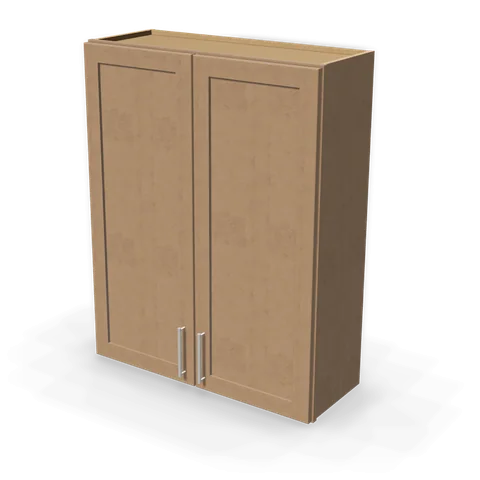 W3342 cabinet in Shaker Driftwood, angle view