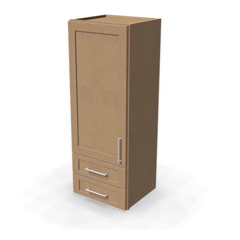 WD1848 cabinet in Shaker Driftwood, angle view