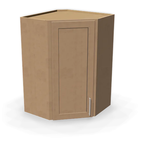 WDC2436 cabinet in Shaker Driftwood, angle view