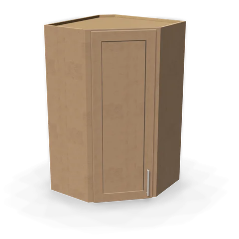 WDC2442 cabinet in Shaker Driftwood, angle view