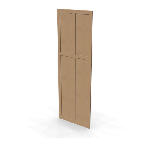 WP-T84 cabinet in Shaker Driftwood, angle view