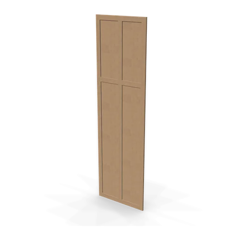 WP-T96 cabinet in Shaker Driftwood, angle view