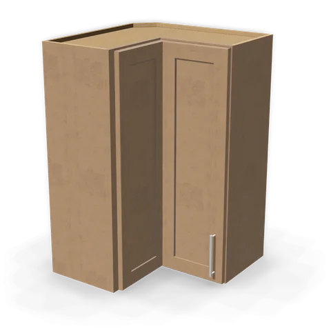 WPC2436 cabinet in Shaker Driftwood, angle view