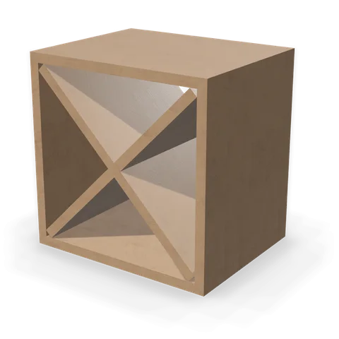 WR1515 cabinet in Shaker Driftwood, angle view