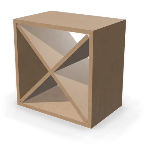 WR1818 cabinet in Shaker Driftwood, angle view