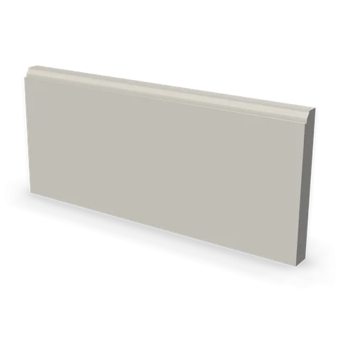 BBM5 cabinet in Shaker Light Gray, angle view