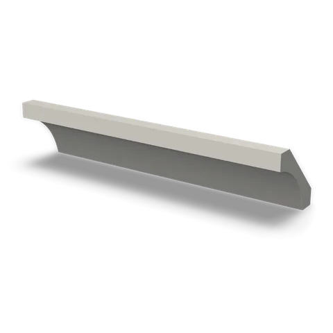 CM4 cabinet in Shaker Light Gray, angle view