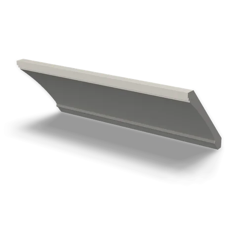 CM7 cabinet in Shaker Light Gray, angle view