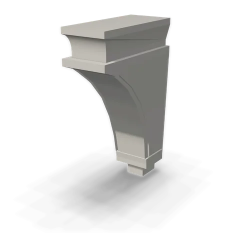 CML cabinet in Shaker Light Gray, angle view