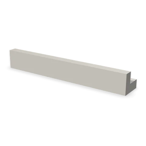 CMR2 cabinet in Shaker Light Gray, angle view
