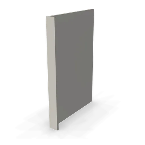 DWR3 cabinet in Shaker Light Gray, angle view