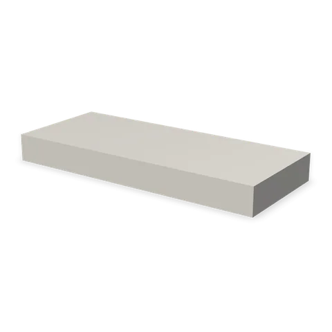 FLS24 cabinet in Shaker Light Gray, angle view