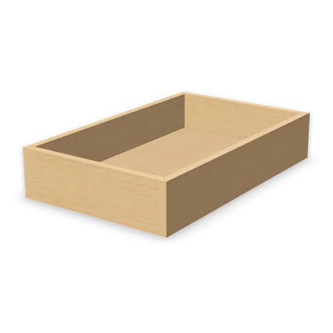 RD18 cabinet in Shaker Light Gray, angle view