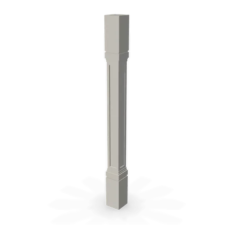 SP336 cabinet in Shaker Light Gray, angle view