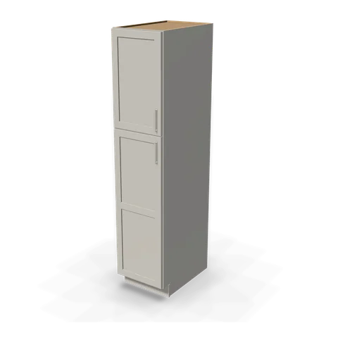 TP188427 cabinet in Shaker Light Gray, angle view