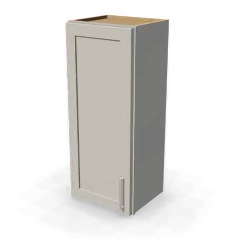 W1536 cabinet in Shaker Light Gray, angle view